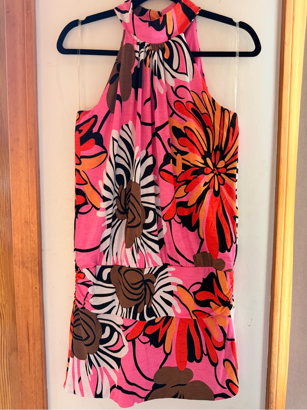 B.Darlin Pink Patterned Mini Dress Size 5/6